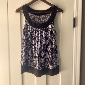 B-Wear brown and white dress tank